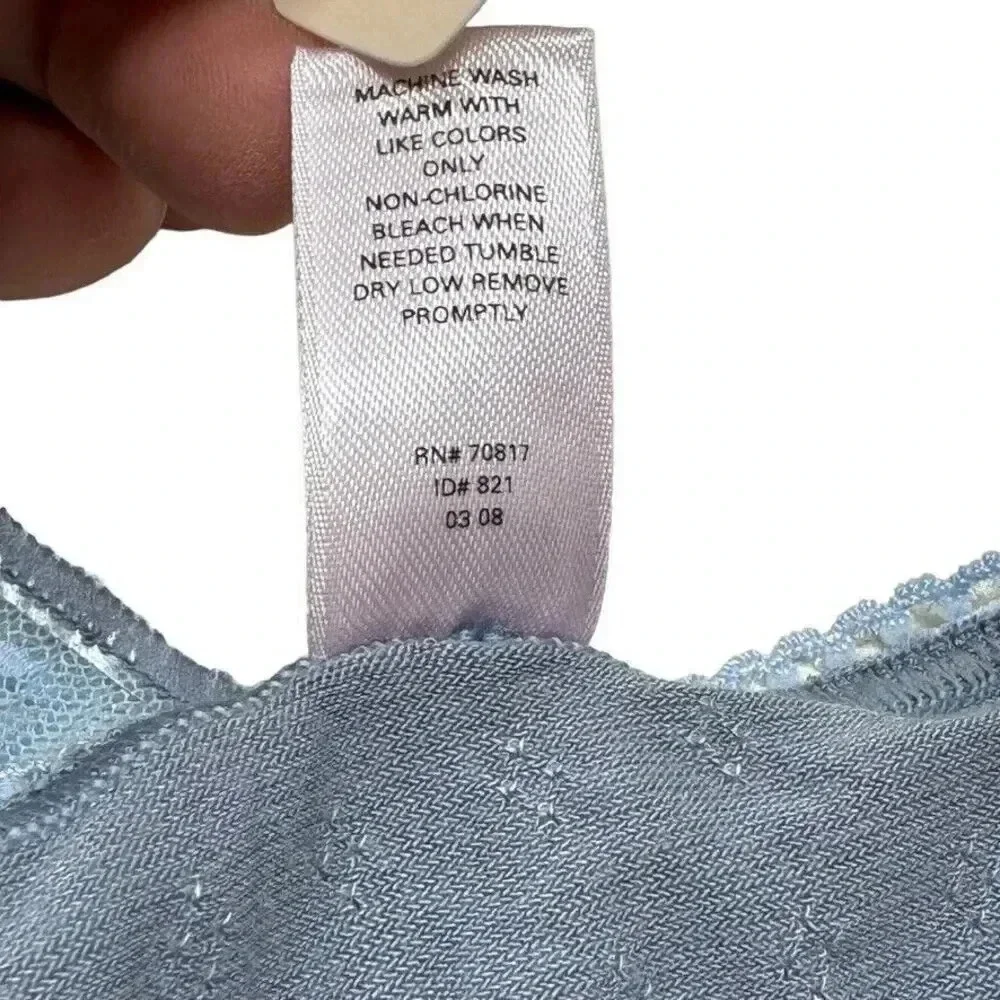 NWT VICTORIA'S SECRET DREAM ANGELS size Large Blue thong panties undies